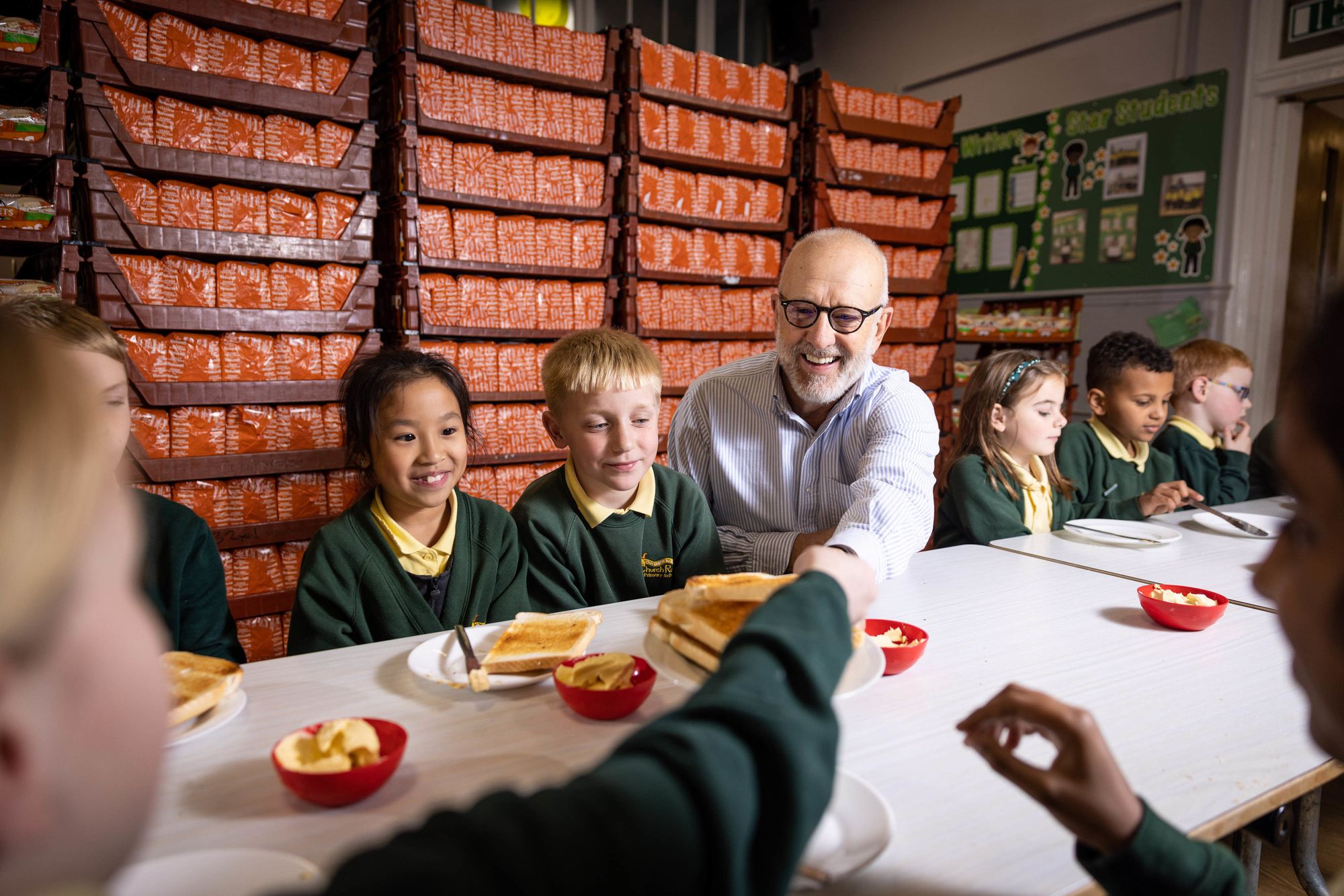 Warburtons celebrates one millionth donation at Bolton school