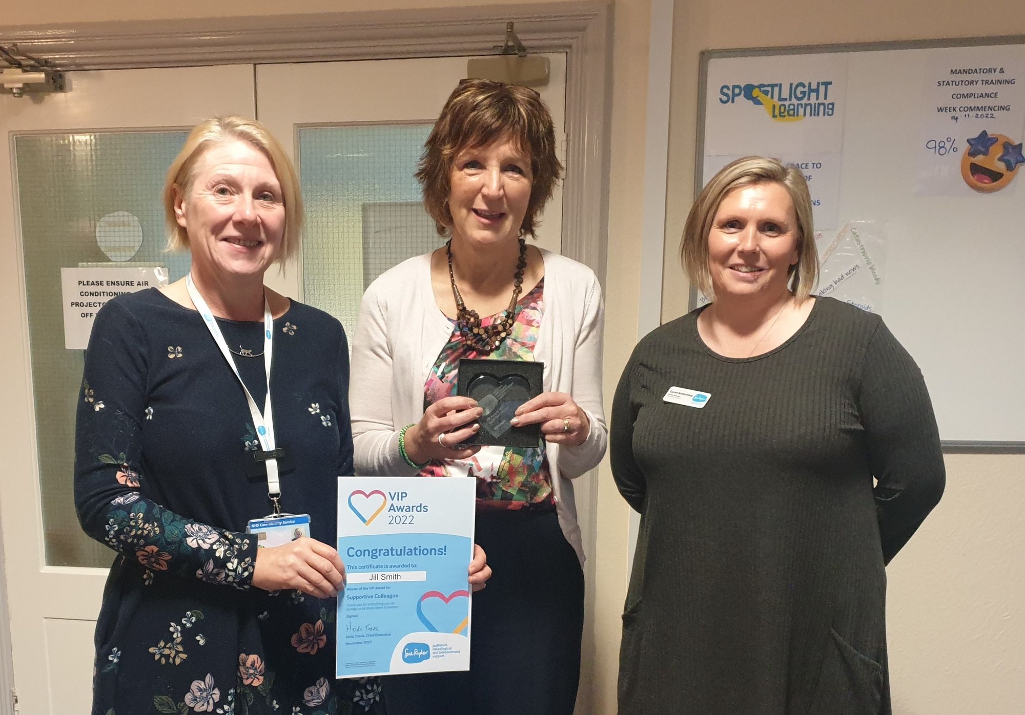 Volunteer who provides 'hugely positive impact' scoops award at Sue Ryder event