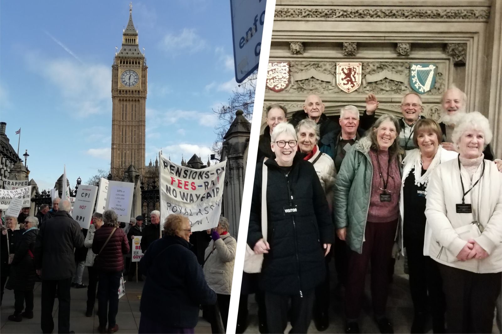 Stafford pensioners joined march on Westminster