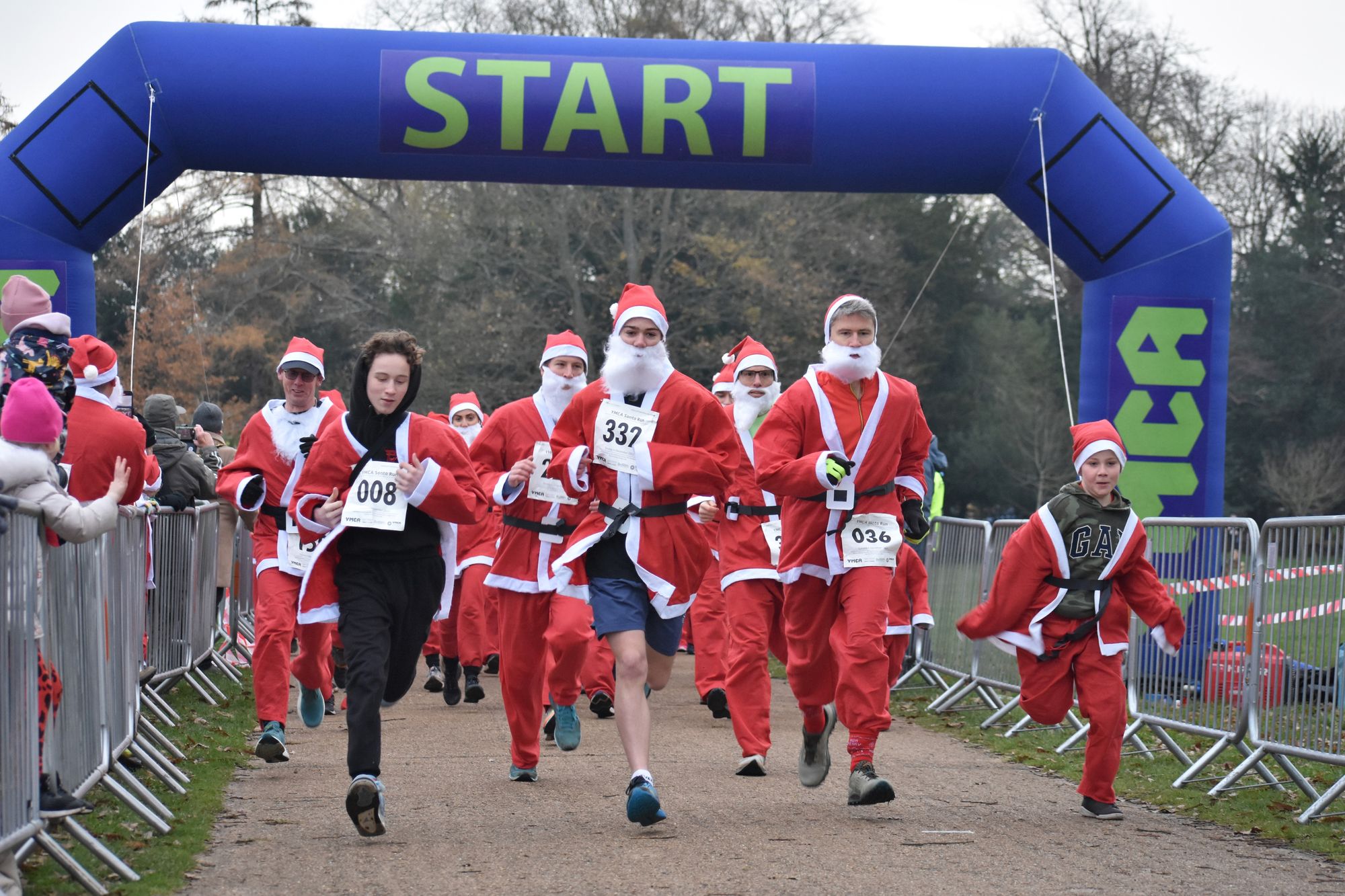 Santas out in force for annual East Surrey YMCA fundraising run