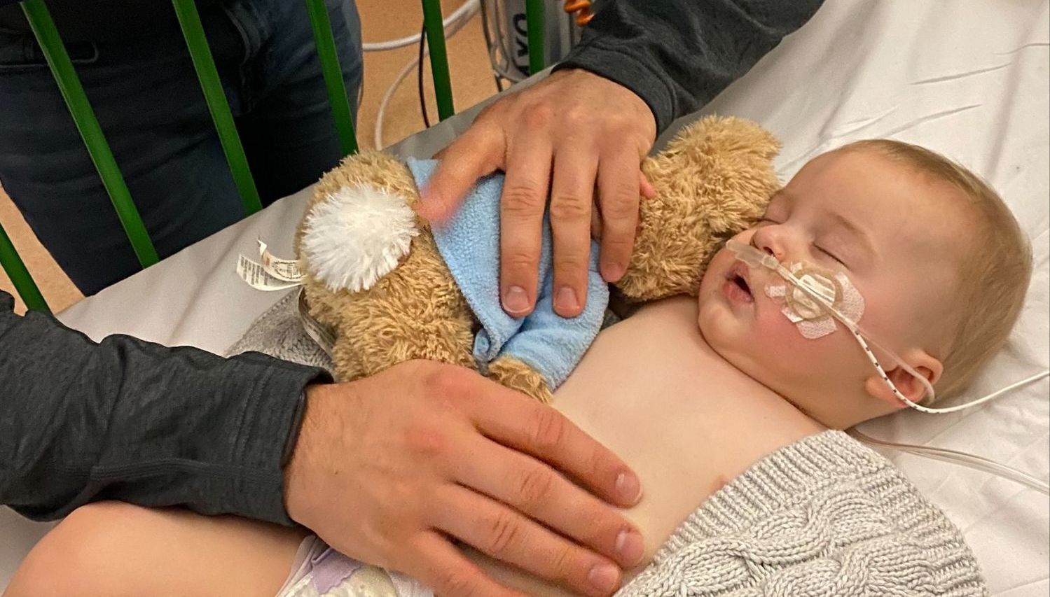 Rotherham baby who caught virus enjoys first Christmas at home