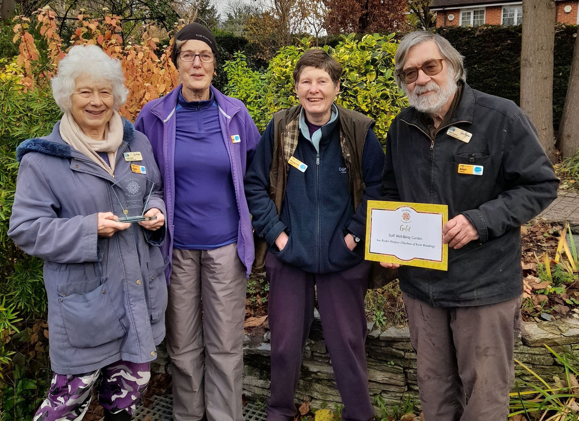 Reading hospice garden wins award after late patient's nomination