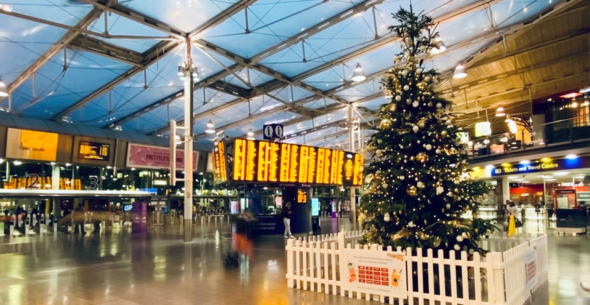 Passengers using Manchester Piccadilly station are urged to check timetables before travel