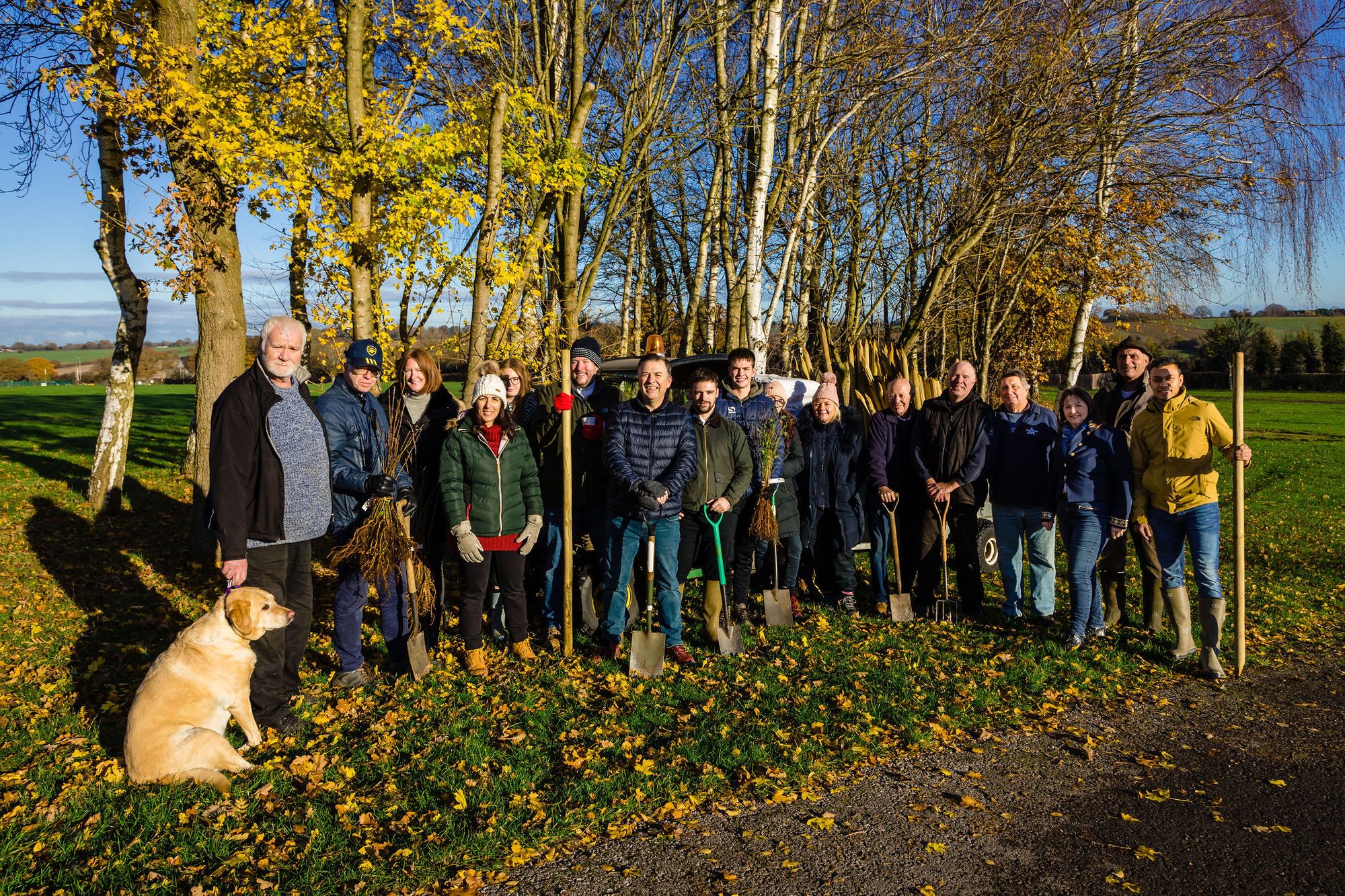 Royal initiative sees Letchworth bank staff plant 600 saplings