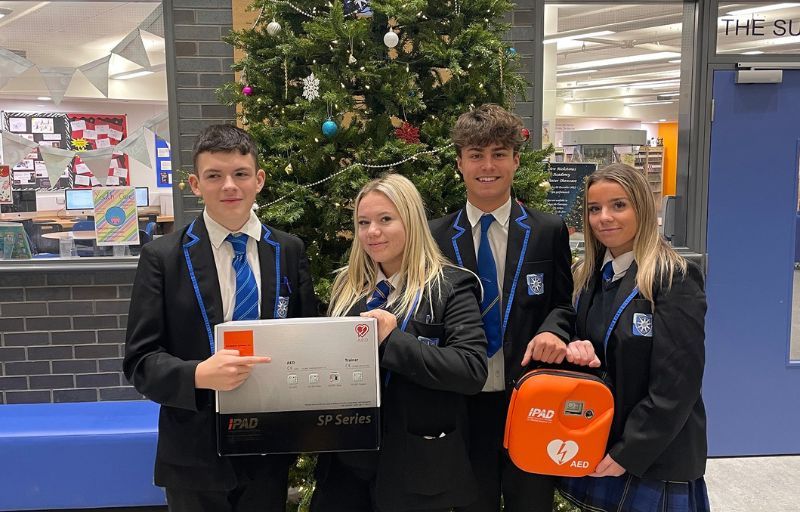 Witham residents fund new defibrillator for expanding academy