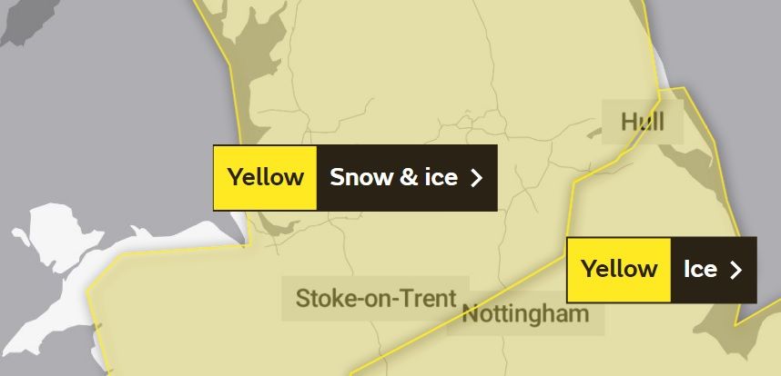 Met Office says drivers could be 'stranded' as it issues snow alert for Halton