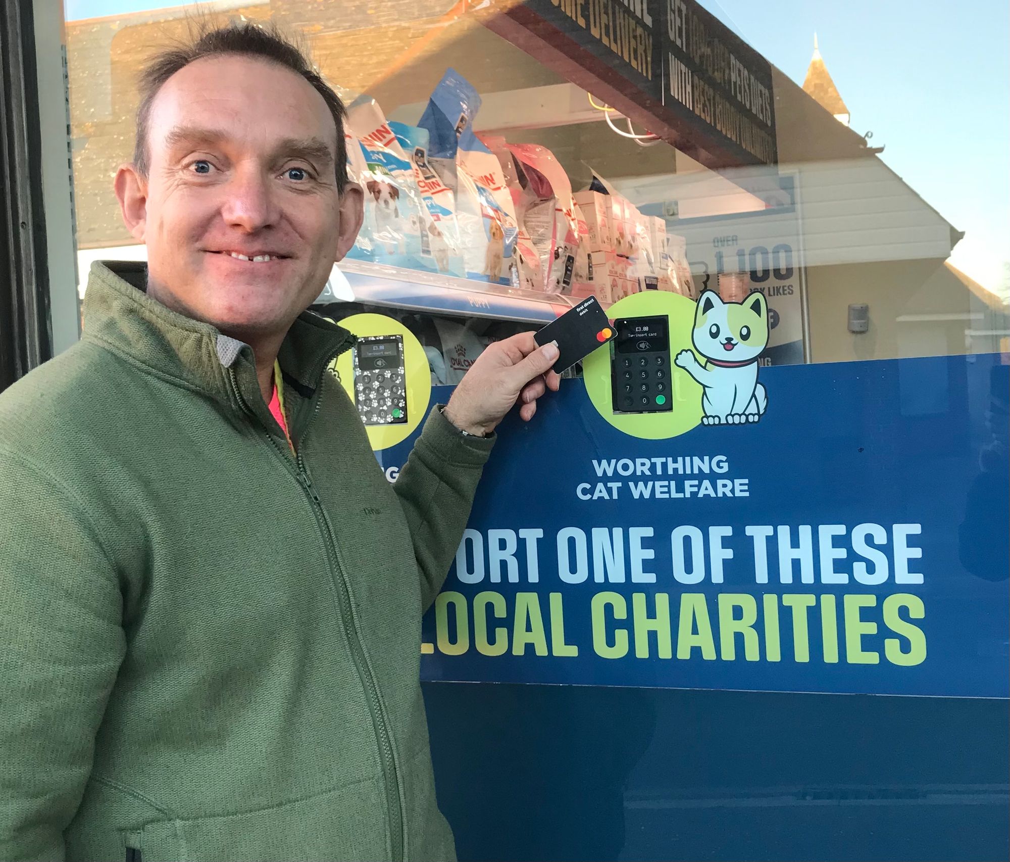 'Tap to donate' window arrives at Littlehampton vets