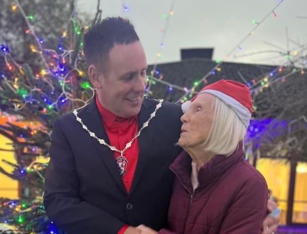 VIP switches on Waltham Abbey care home lights