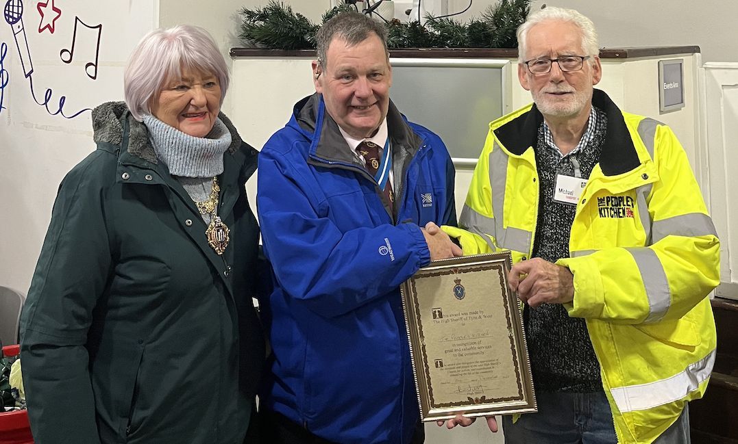 Newcastle's People's Kitchen presented with community service award