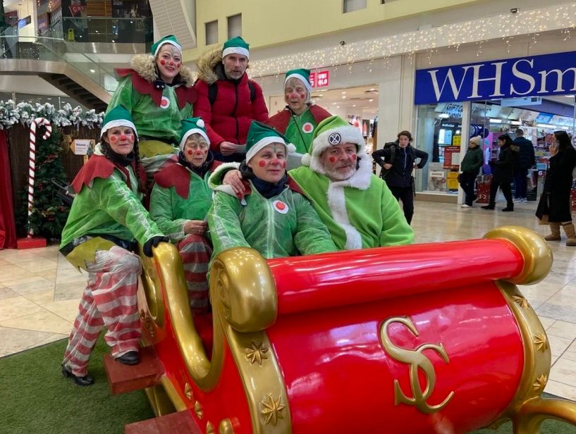 Green Santa and elves visit Southside shopping centre