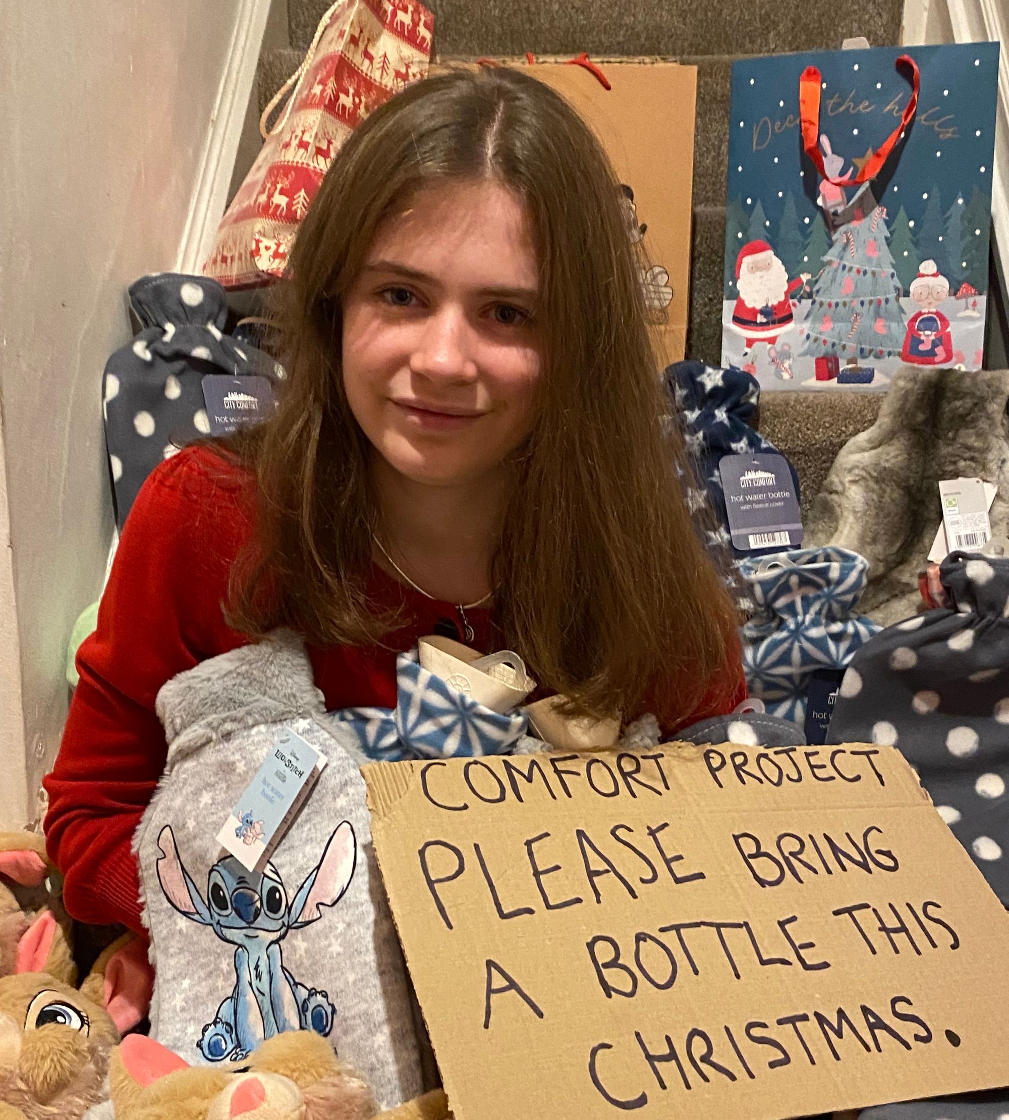 Stafford schoolgirl’s bottle quest spreads warmth to families in need