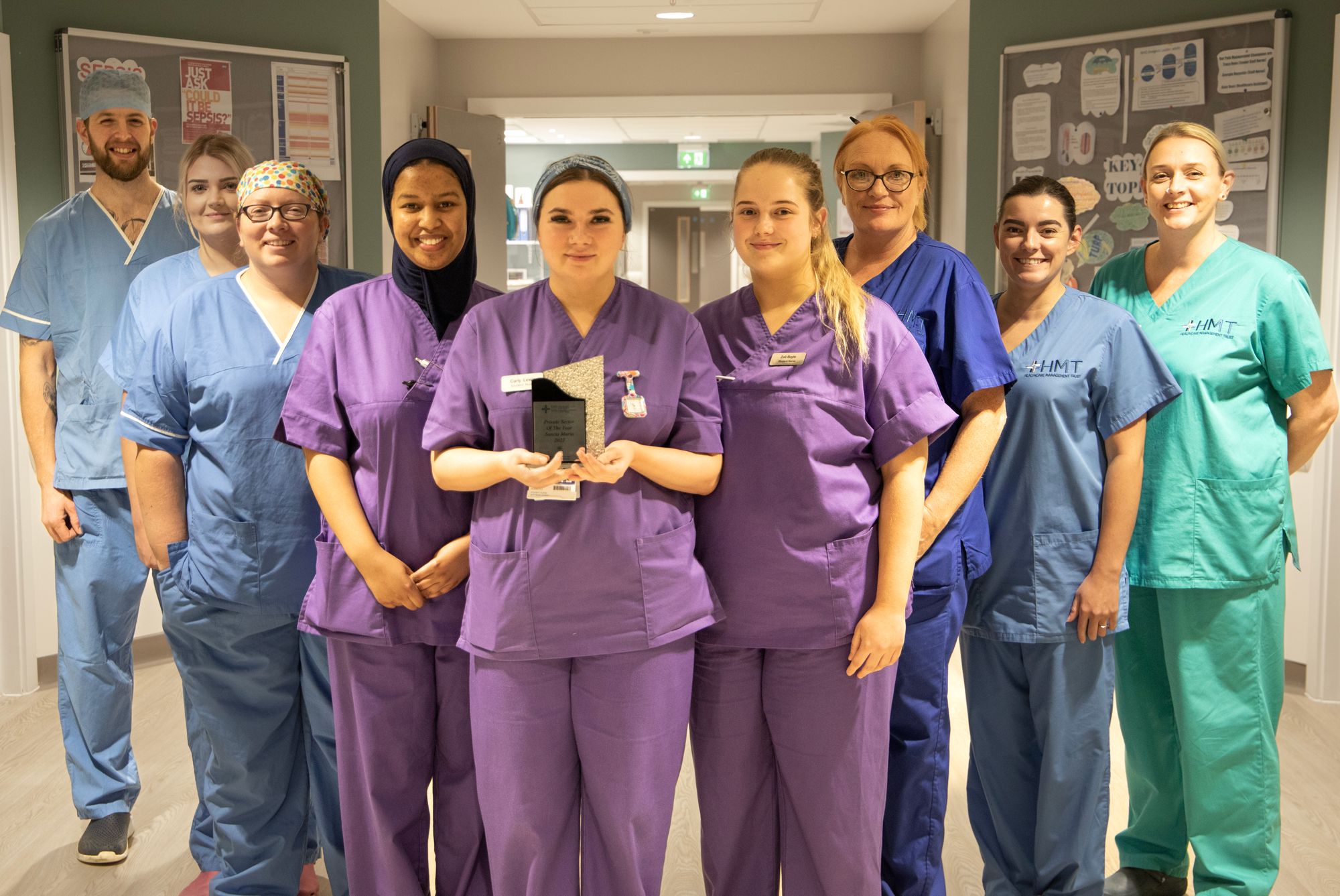 Nurses at Swansea's HMT Sancta Maria Hospital recognised for outstanding work