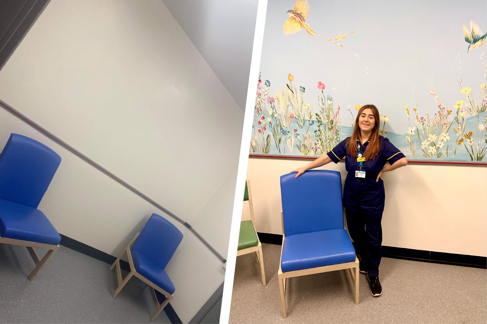 Hospital room in Stafford gets new look thanks to local artist