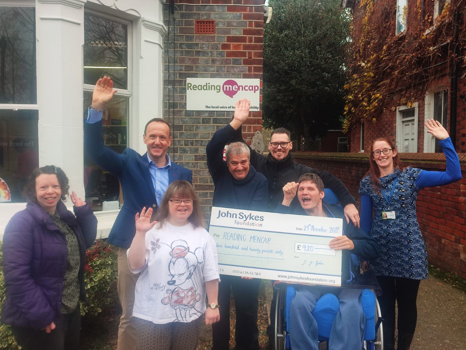 John Sykes Foundation donates Covid-19 Relief Fund Grant to Reading Mencap