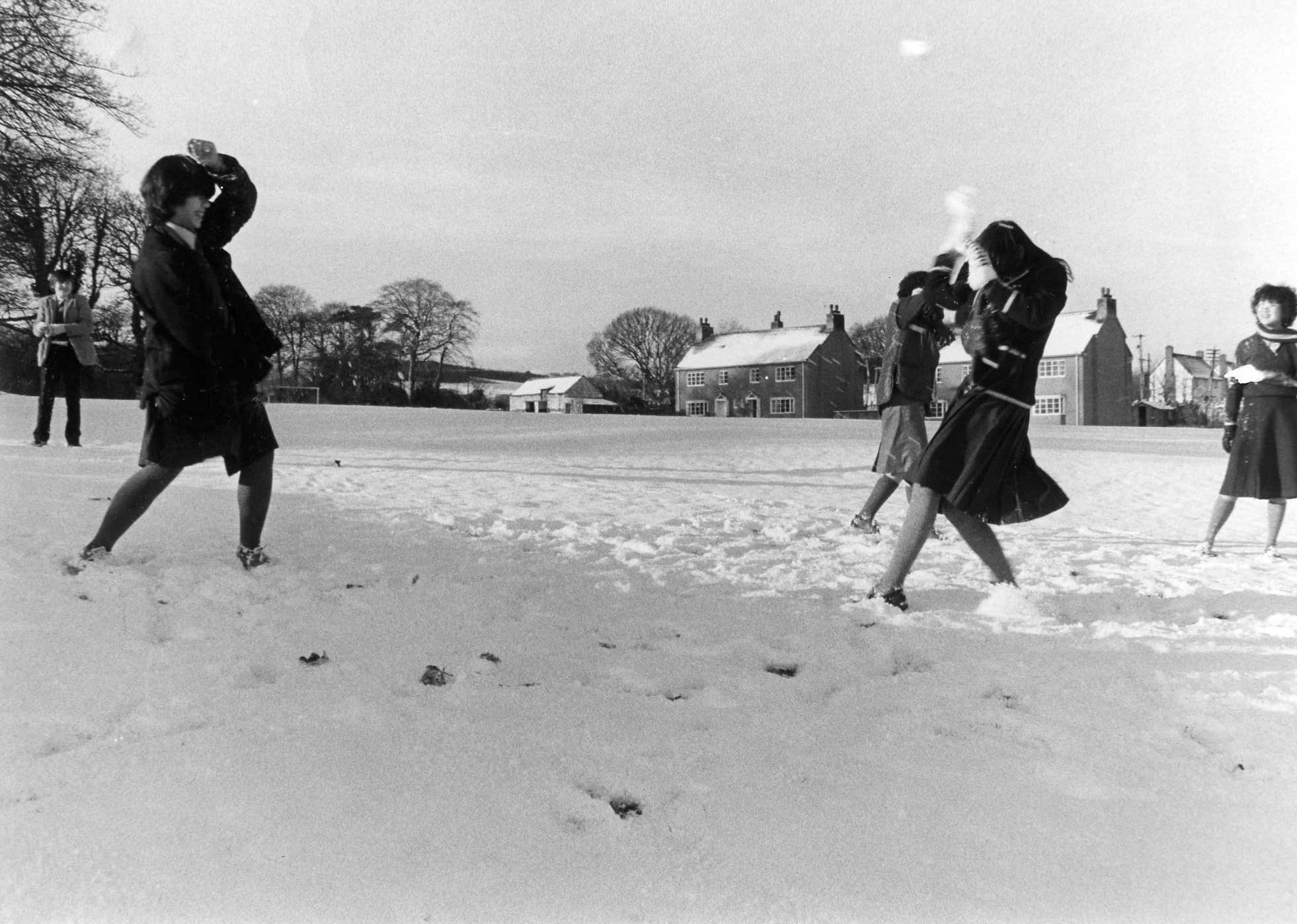 Snow scenes in North Wales in past years