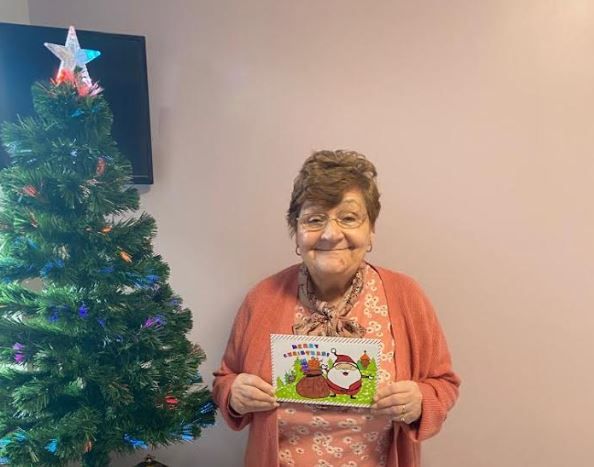 Rochdale primary school pupils write Christmas cards to care home residents