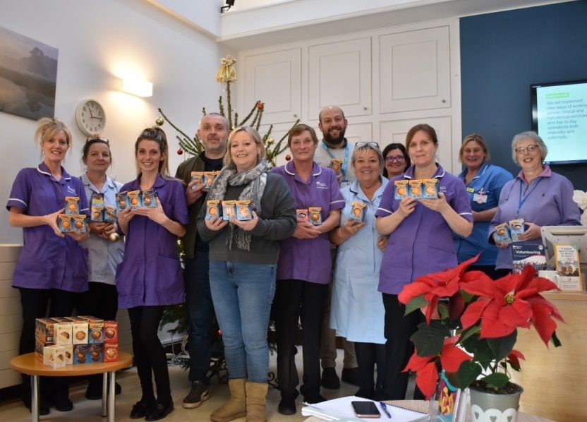 Team Chocolate Orange sends 'much-deserved thank you' to staff at Pilgrims Hospices
