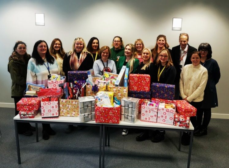 Student nurses at Wrexham Glyndwr University get behind Christmas shoebox appeal