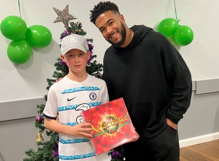 Chelsea and England football player Reece James delivers Christmas presents to Barnardo's