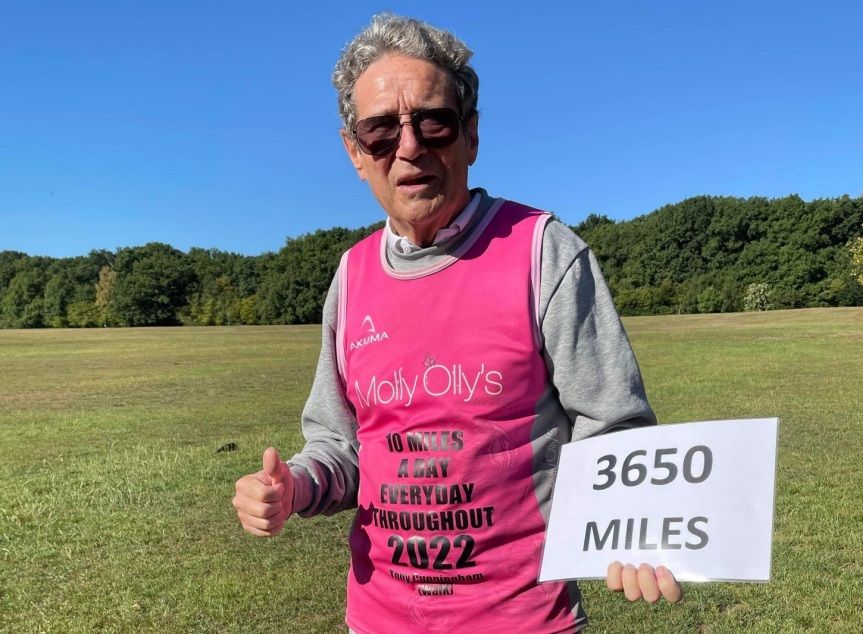 Great grandad raises thousands after exceeding target for year-round walking challenge