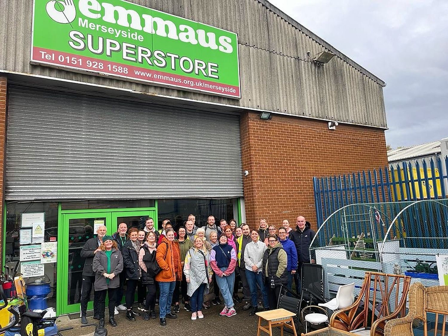 Department store staff helpout at Merseyside homeless charity