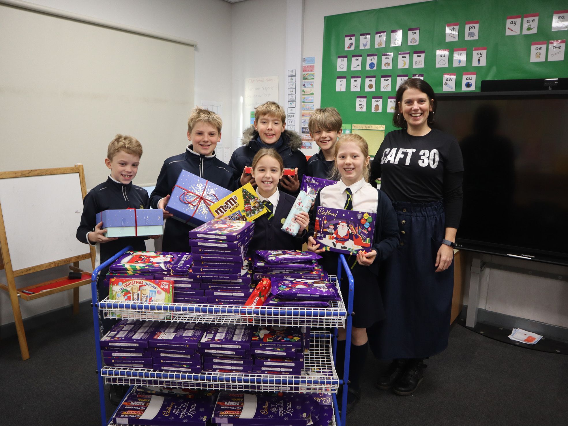 Wilmslow pupils collect chocolate for sick and disadvantaged children