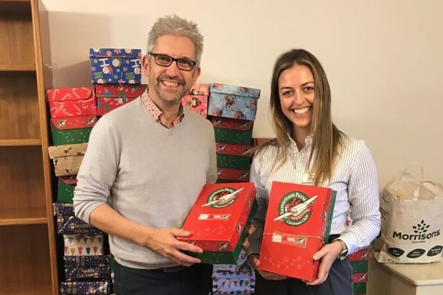 Sonning Common nursing home teams up to help with Christmas shoebox appeal