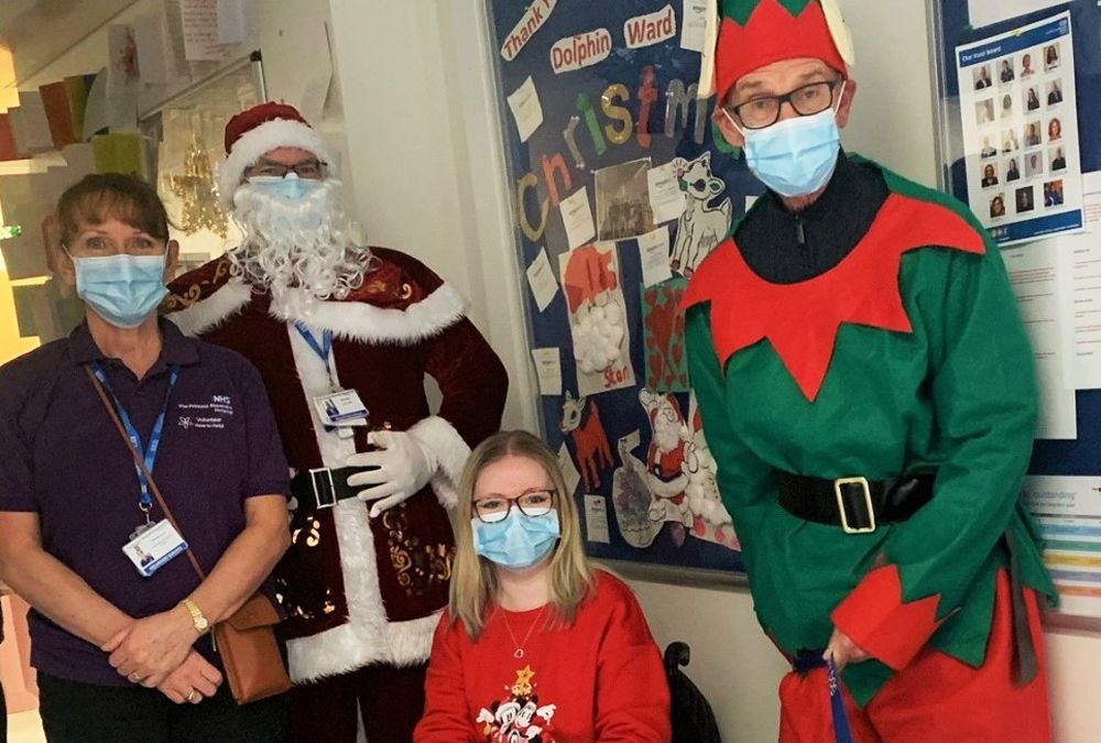 Festive visit for young patients at Harlow hospital