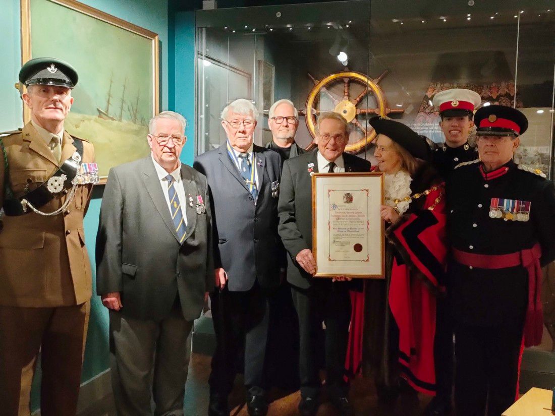 Town honour bestowed on Cheriton and Morehall British Legion