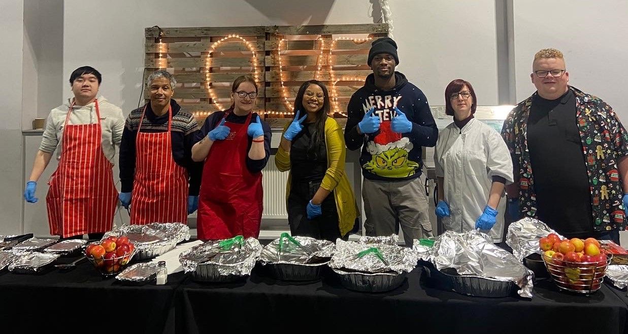 Lighthouse Community Trust host Christmas meal for Salford's homeless