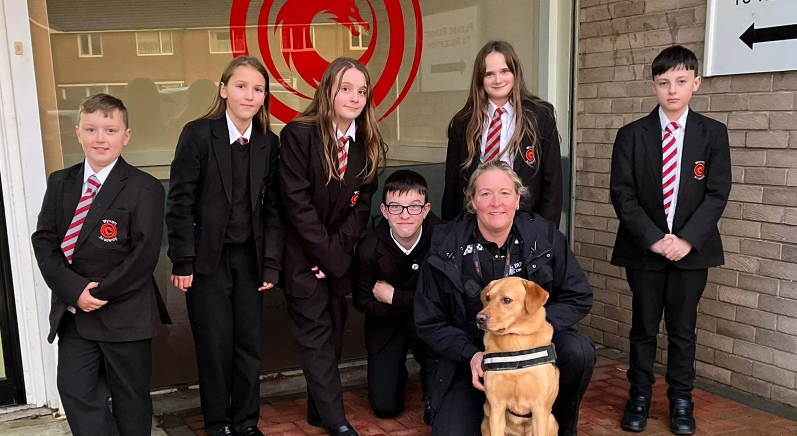 Durham police dogs help Darlington students learn the importance of