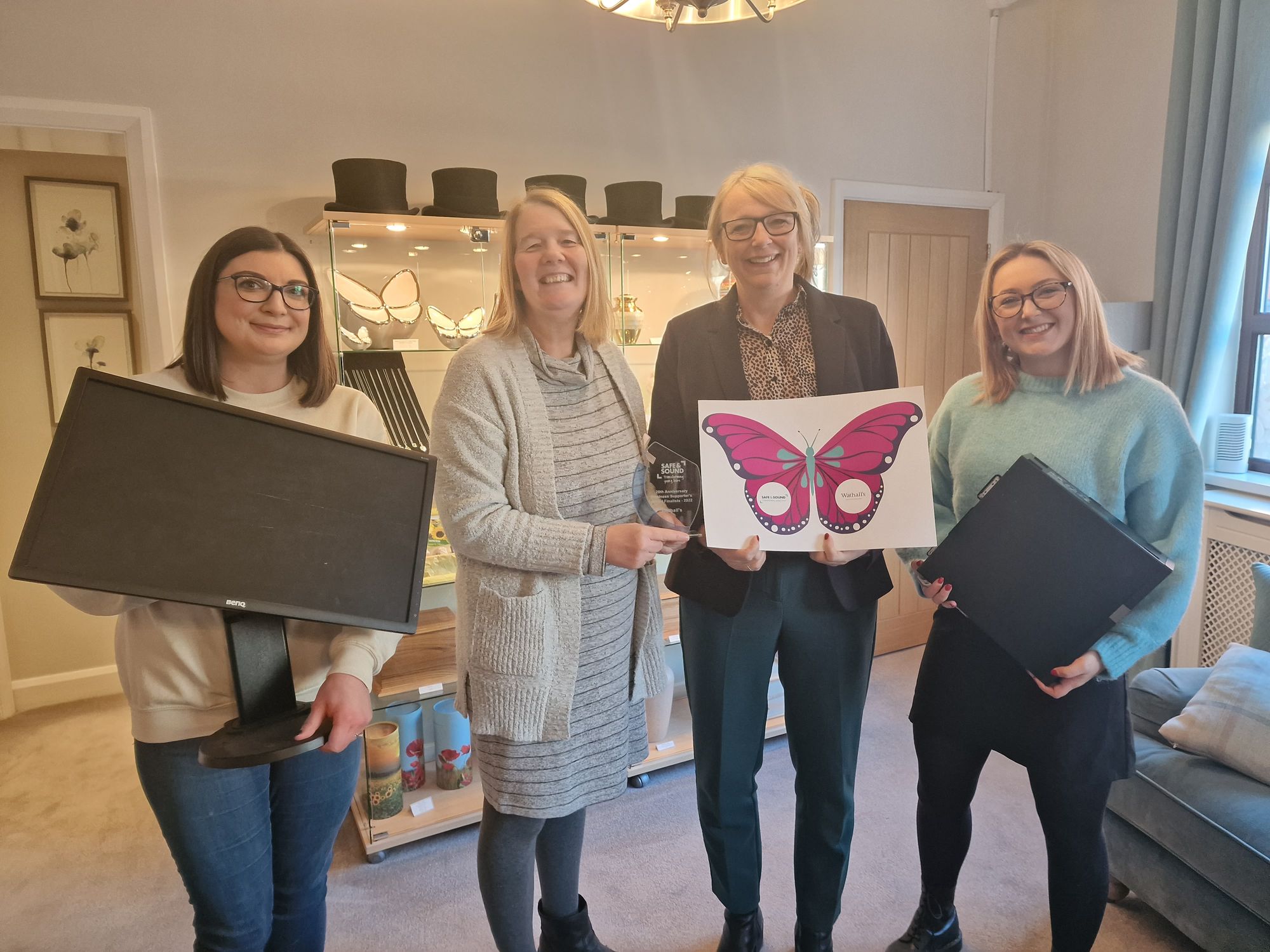 Derbyshire firm donates computers to support local families