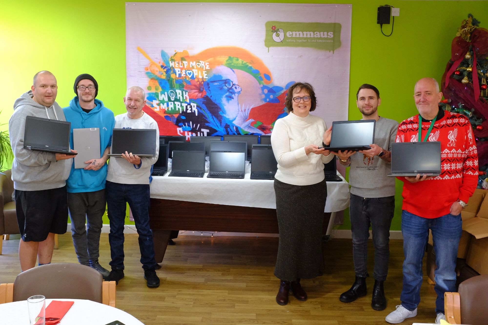 Liverpool company gifts laptops to get people affected by homelessness back to work