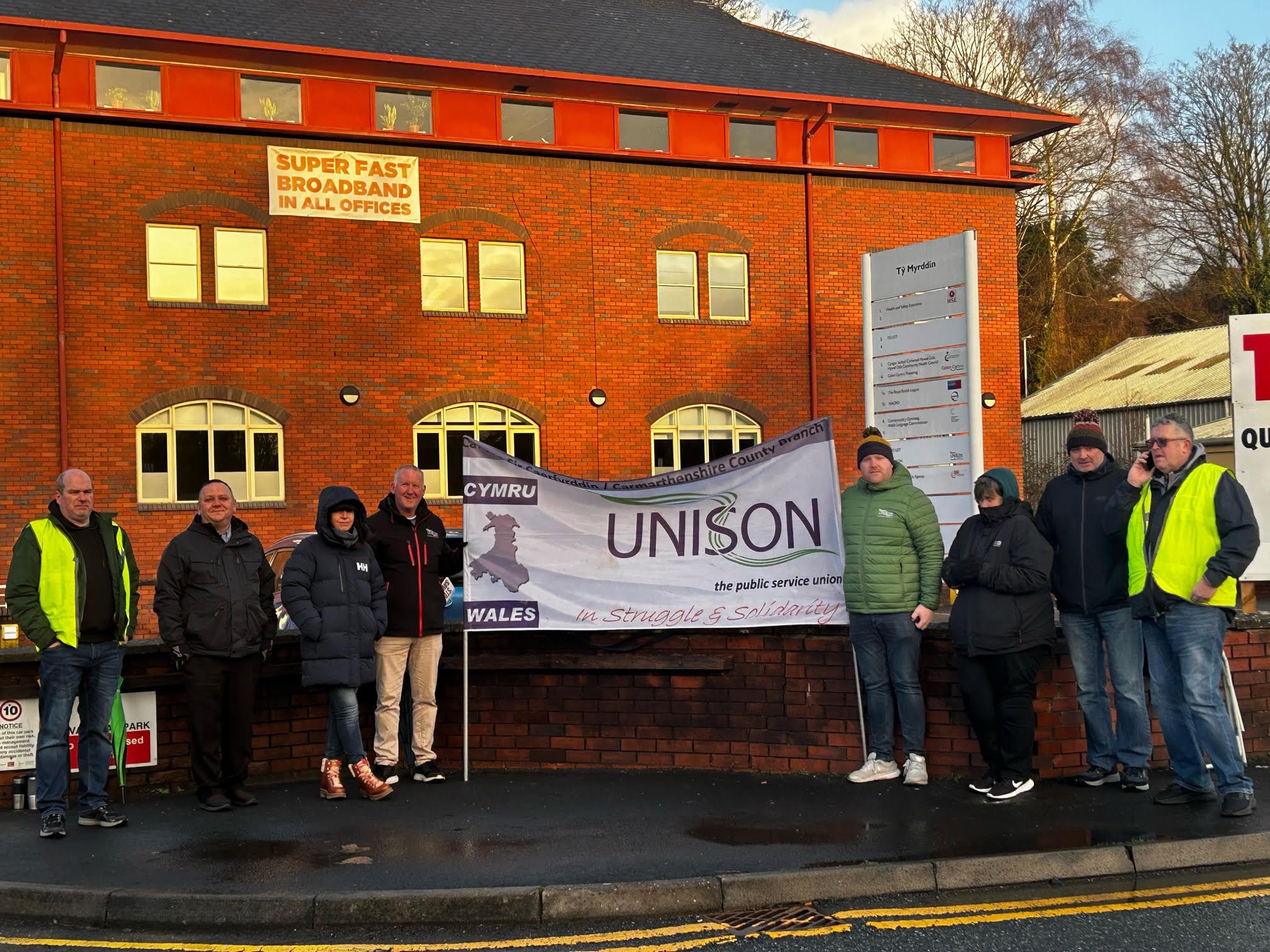 West Wales driving examiners join national strike action over pay