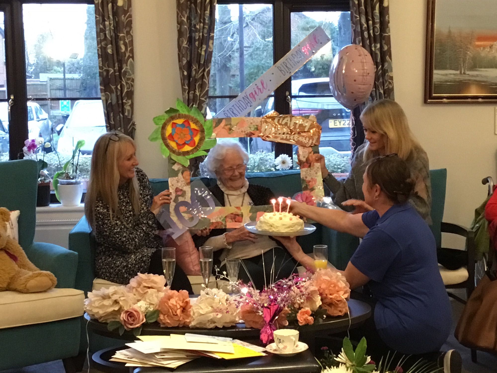 Centenarian dances her way through birthday celebrations