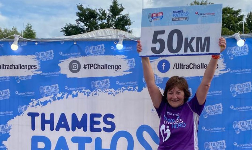 St David's Hospice: Anglesey woman takes on challenge along the River Thames