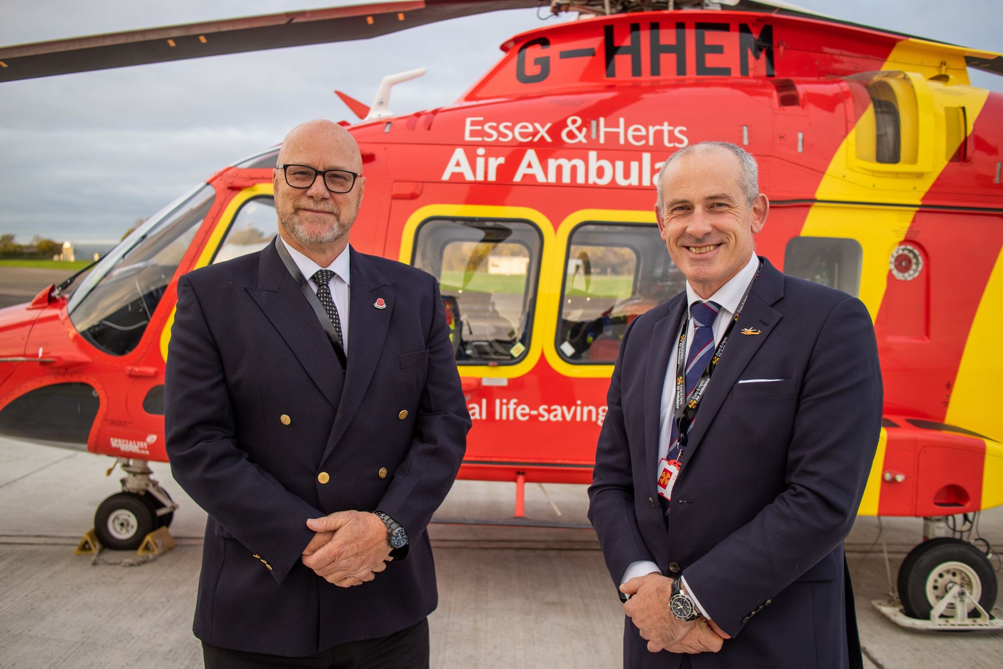 Operations director for Essex and Herts Air Ambulance retires after 16 years of service