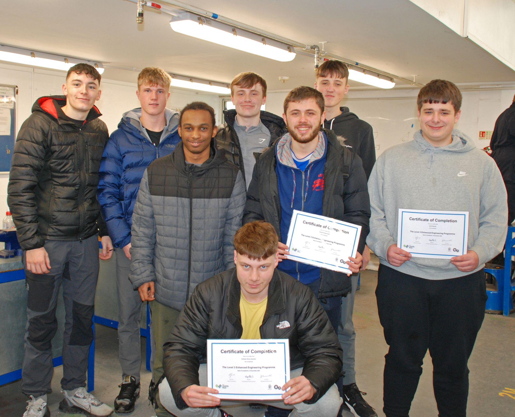 Coleg Llandrillo engineering students presented with industry toolkits