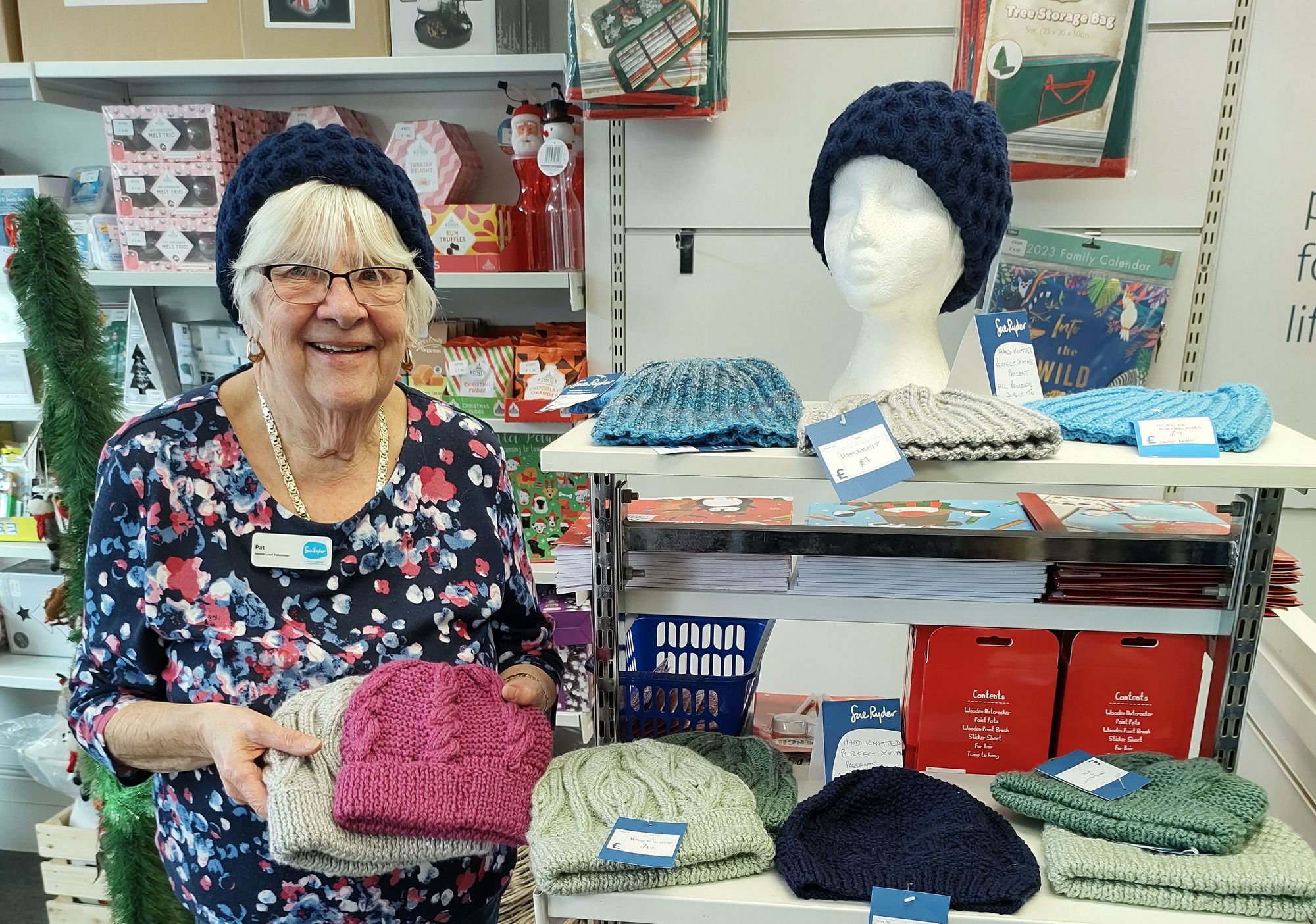 Talented Keighley gran knits woolly hats to raise thousands for Sue