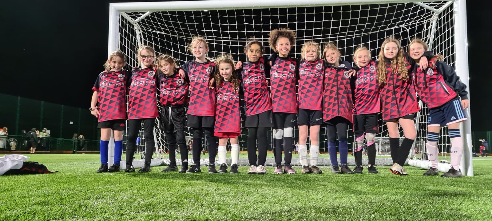 Sponsorship nets Tilehurst girls football team new training kits