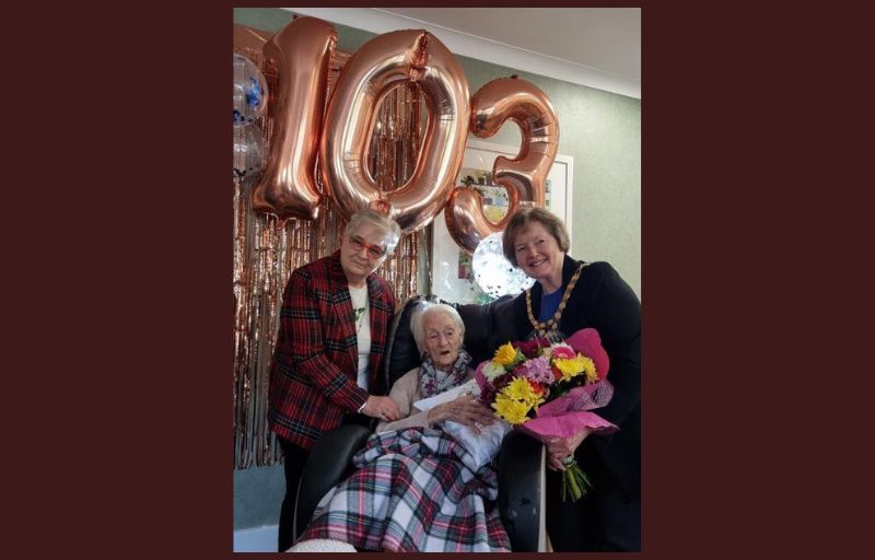 Epping Mayor helps 'thankful and loving' resident celebrate 103rd birthday