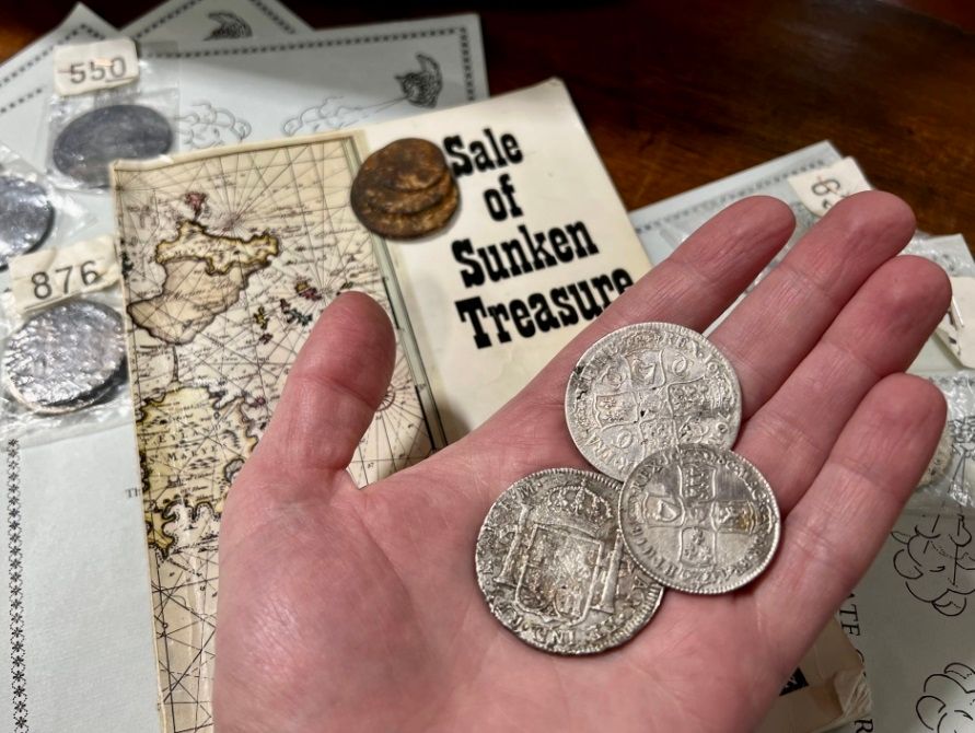 ‘Pieces of eight’ and coins from famous shipwrecks go under the hammer