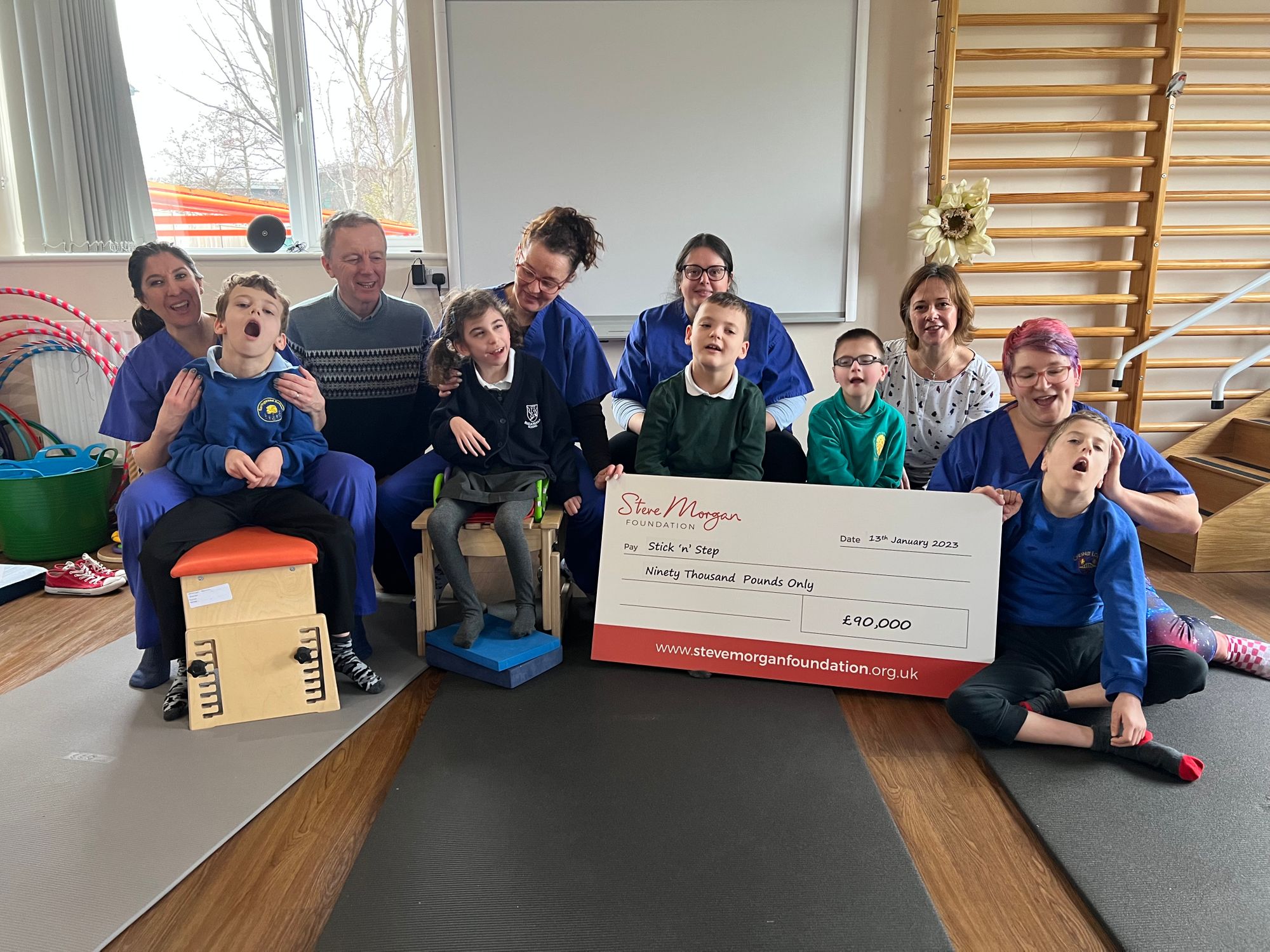 Future secured for cerebral palsy charity after £90,000 donation