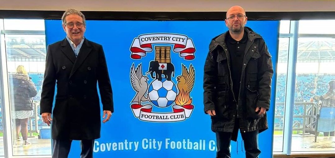 Coventry City FC gives fundraising great-grandad a hero's welcome