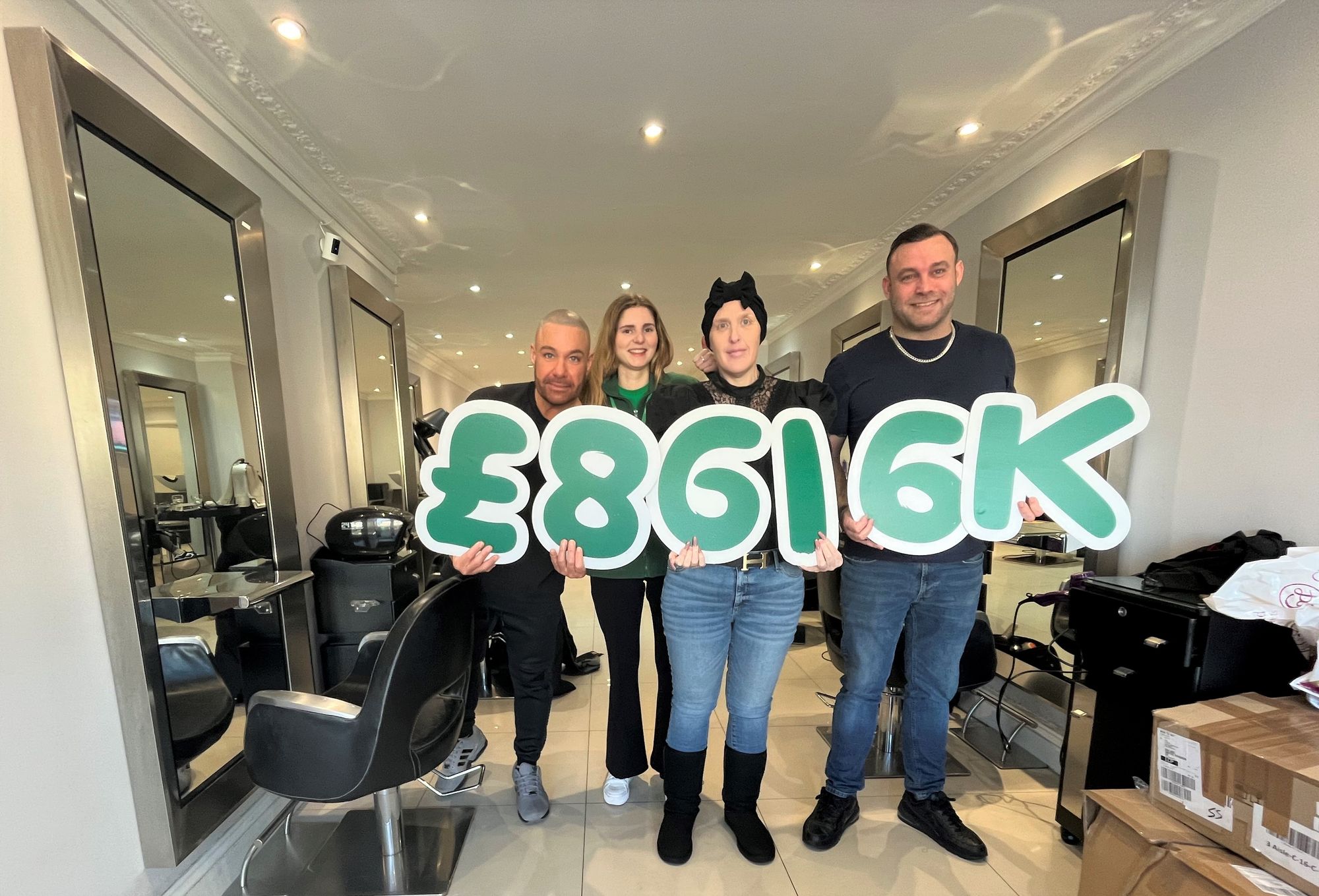 Inspirational Barnet mum shaves her hair to raise over £8,000 for Macmillan