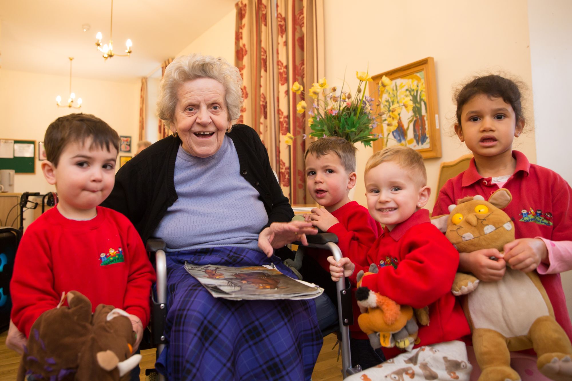 Enfield children enjoy bedtime stories from care home residents