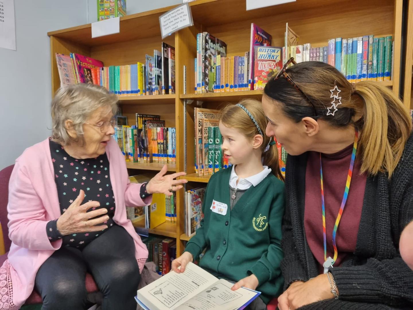 Ashford care home residents share bedtime stories with local children