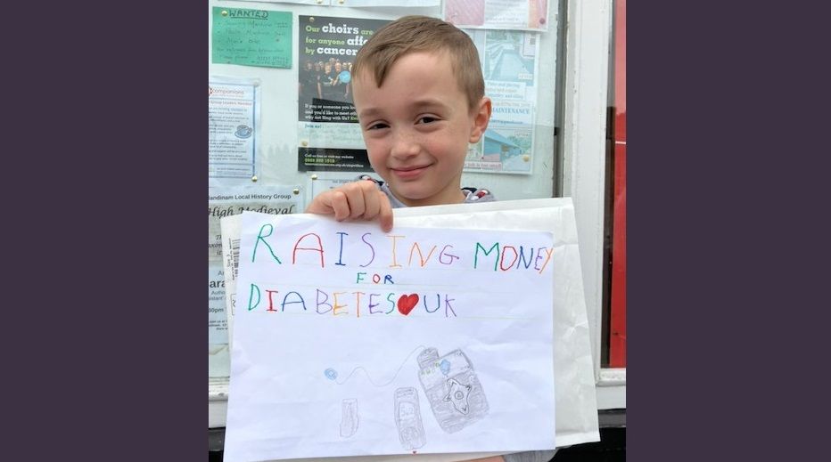 Llanidloes eight-year-old on a mission for Diabetes UK