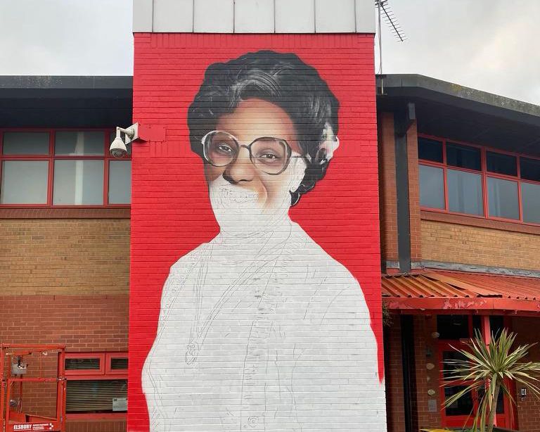 Giant mural a fitting tribute to the legacy of Betty Campbell MBE