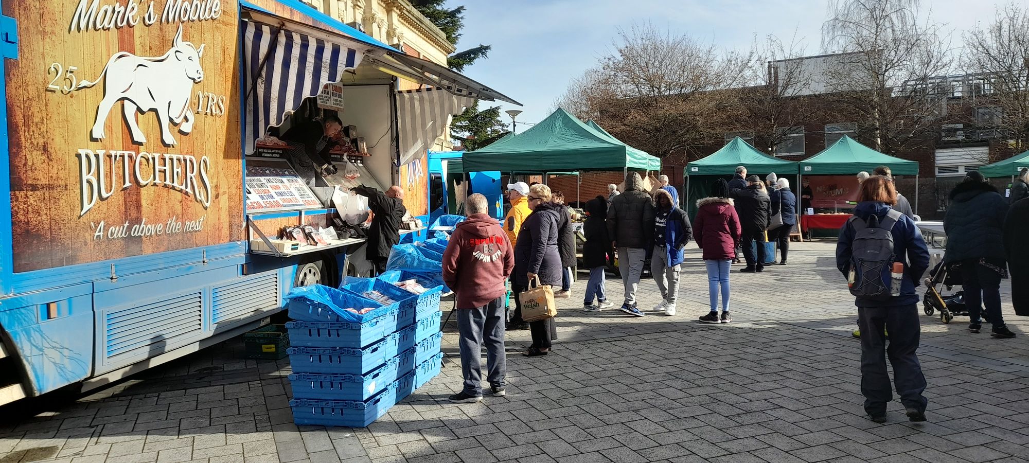 Barry town centre enjoys the call of the trader as market opens